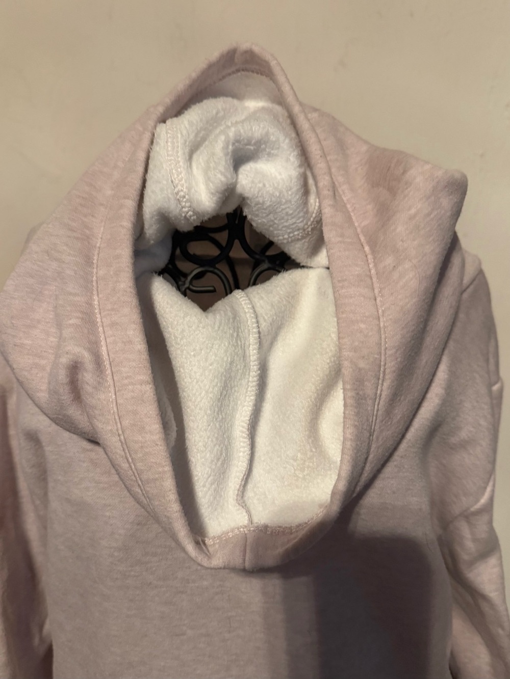 Fabletics Zaylee Heather Pink Cowl-Neck Hoodie - Picture 6 of 11